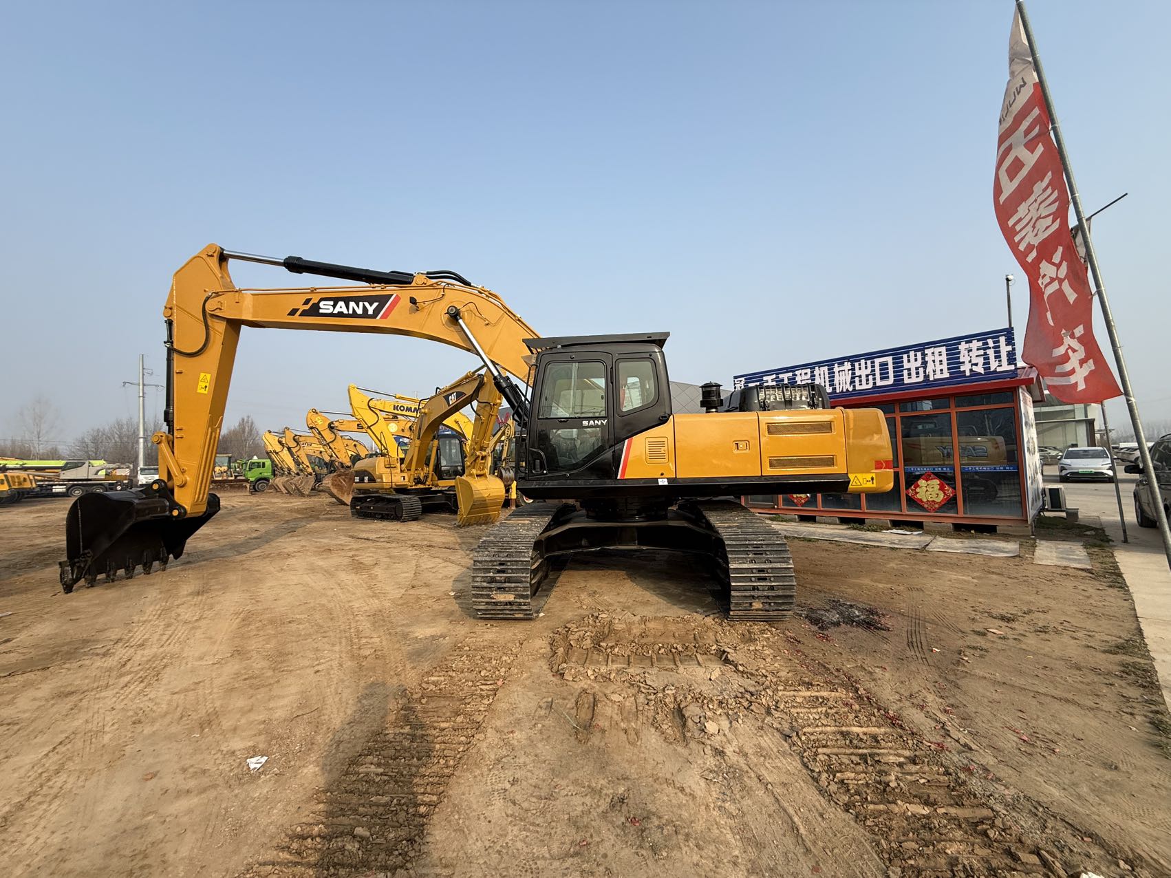 Hot Sale Used Sany excavator Sy335 33.5 Ton Large excavator trackhoe