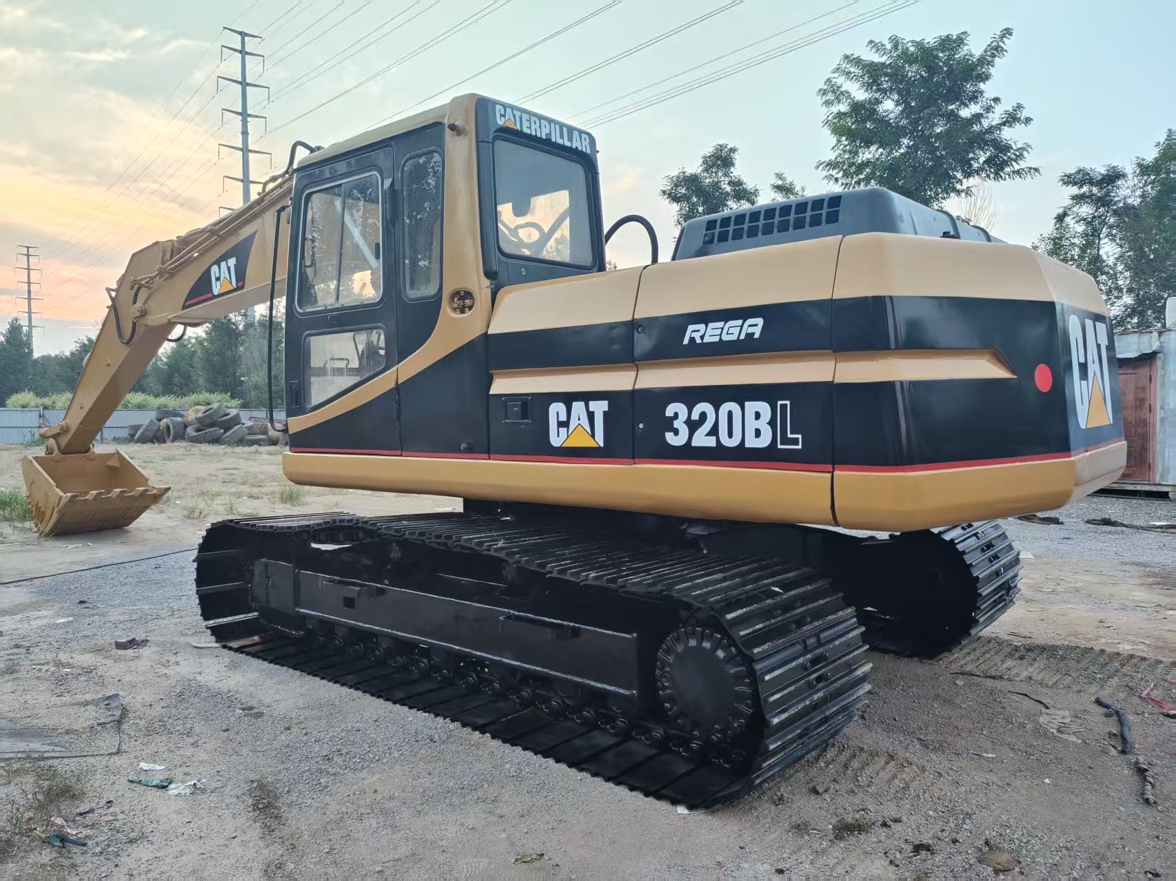 Used 320c cat excavator hydraulic crawler 21-ton